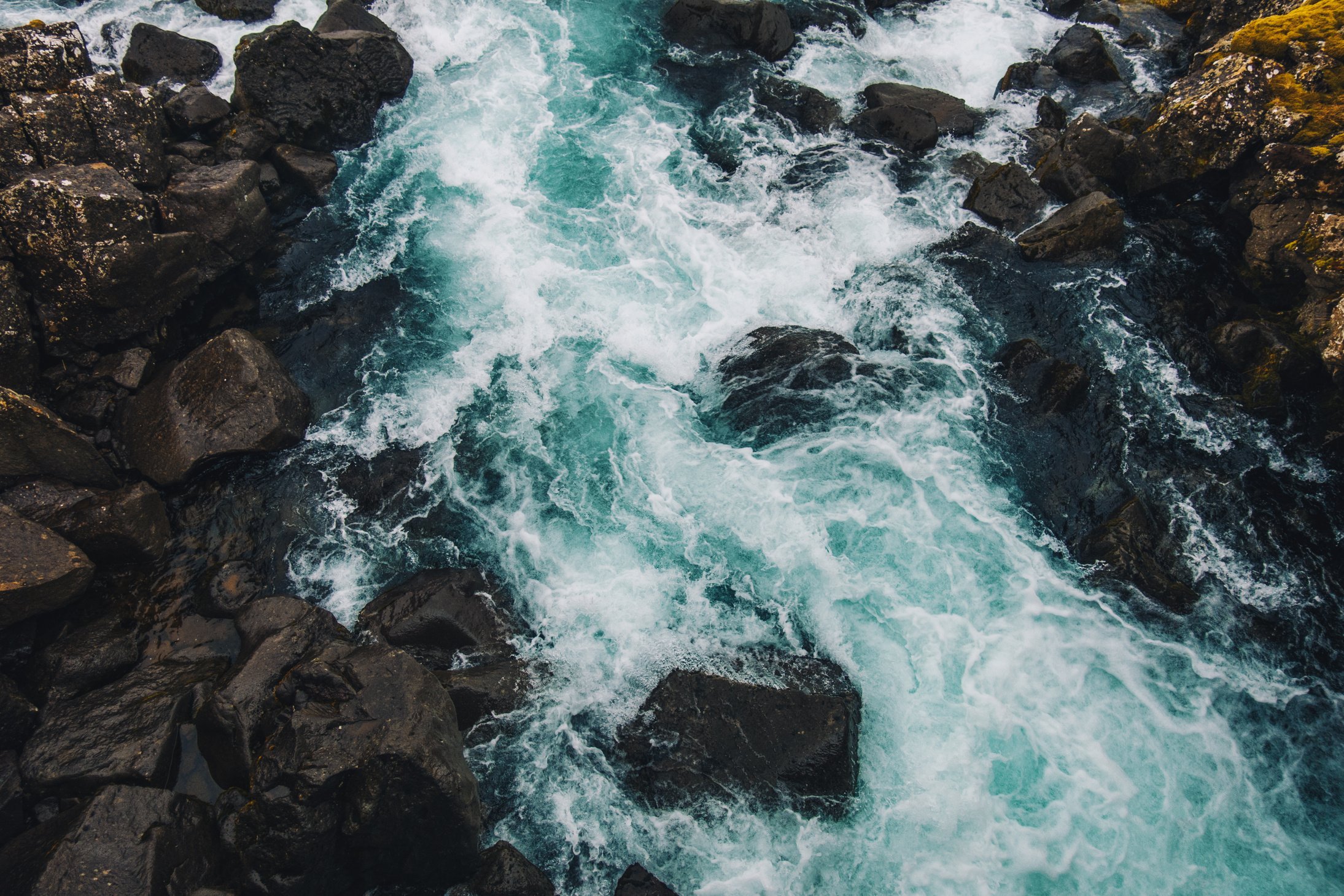 Mountain river background